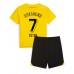 Borussia Dortmund Giovanni Reyna #7 Babykleding Thuisshirt Kinderen 2023-24 Korte Mouwen (+ korte broeken)
